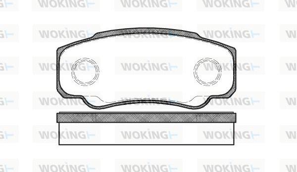 Woking P8613.00 - Set placute frana,frana disc aaoparts.ro