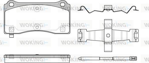 Woking P8833.14 - Set placute frana,frana disc aaoparts.ro
