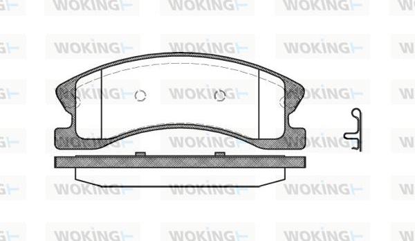 Woking P8733.02 - Set placute frana,frana disc aaoparts.ro
