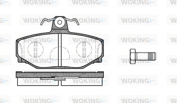 Woking P3973.10 - Set placute frana,frana disc aaoparts.ro