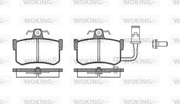 Woking P3513.01 - Set placute frana,frana disc aaoparts.ro