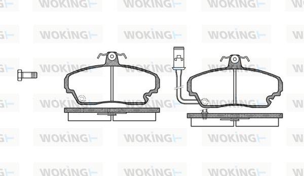 Woking P3523.01 - Set placute frana,frana disc aaoparts.ro