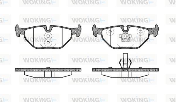 Woking P3653.40 - Set placute frana,frana disc aaoparts.ro