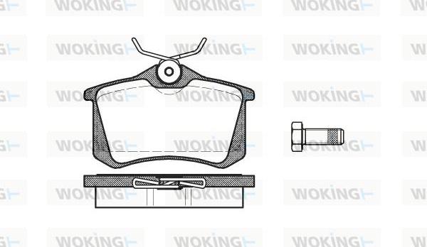 Woking P3633.01 - Set placute frana,frana disc aaoparts.ro