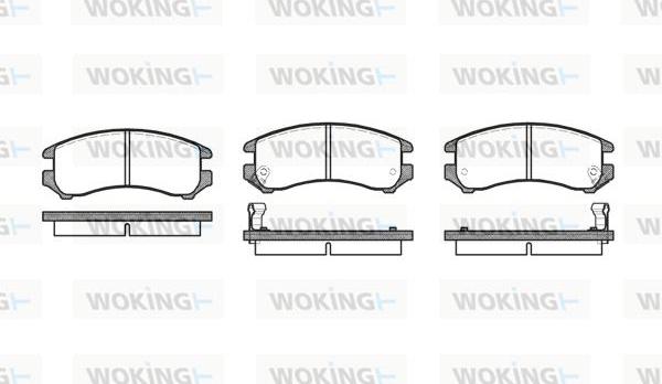 Woking P3193.02 - Set placute frana,frana disc aaoparts.ro