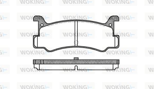 Woking P3133.00 - Set placute frana,frana disc aaoparts.ro