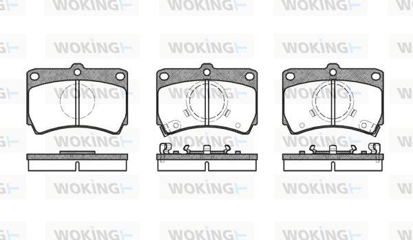 Woking P3123.02 - Set placute frana,frana disc aaoparts.ro