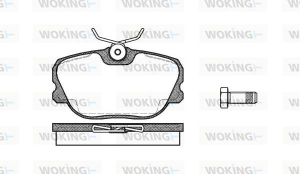 Woking P3803.00 - Set placute frana,frana disc aaoparts.ro