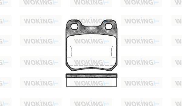 Woking P3393.10 - Set placute frana,frana disc aaoparts.ro