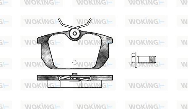Woking P3313.00 - Set placute frana,frana disc aaoparts.ro