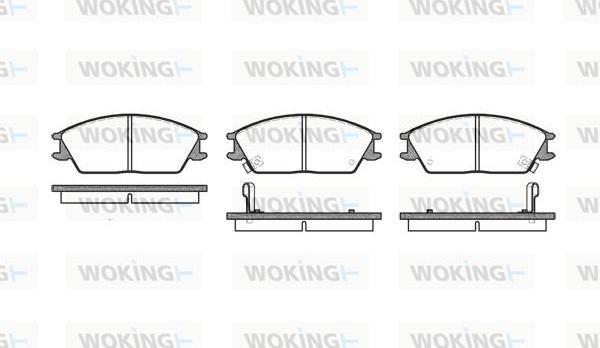 Woking P3243.02 - Set placute frana,frana disc aaoparts.ro