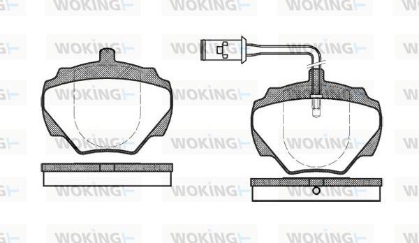 Woking P3223.01 - Set placute frana,frana disc aaoparts.ro