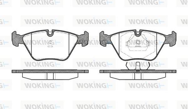 Woking P3703.00 - Set placute frana,frana disc aaoparts.ro