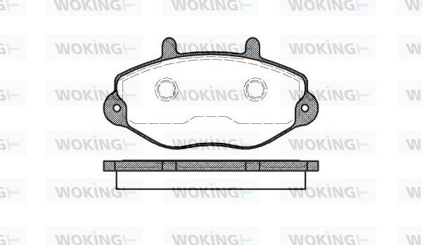 Woking P2923.00 - Set placute frana,frana disc aaoparts.ro