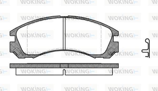 Woking P2543.22 - Set placute frana,frana disc aaoparts.ro