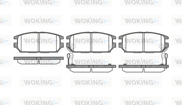 Woking P2563.12 - Set placute frana,frana disc aaoparts.ro