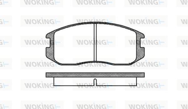 Woking P2573.00 - Set placute frana,frana disc aaoparts.ro