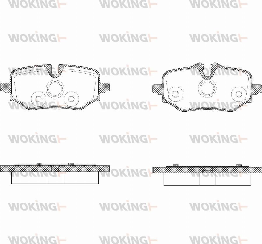 Woking P21133.00 - Set placute frana,frana disc aaoparts.ro