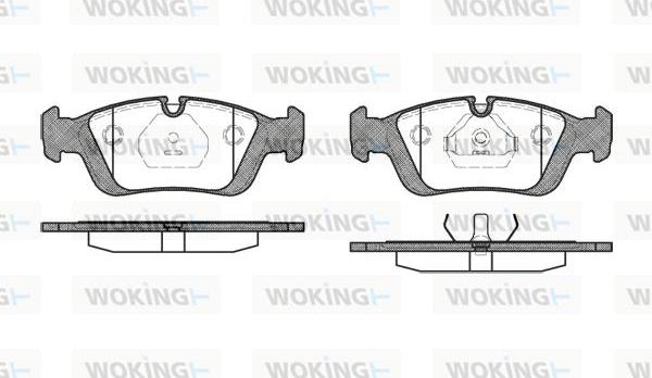 Woking P2843.00 - Set placute frana,frana disc aaoparts.ro
