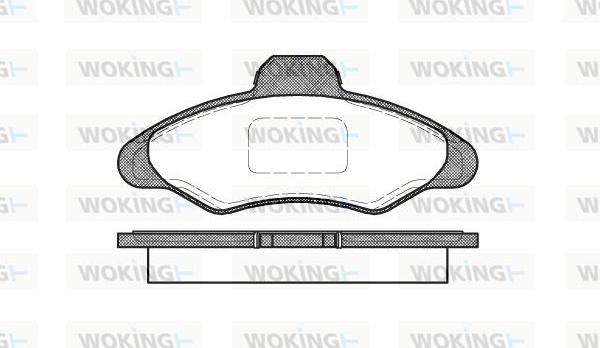 Woking P2313.00 - Set placute frana,frana disc aaoparts.ro