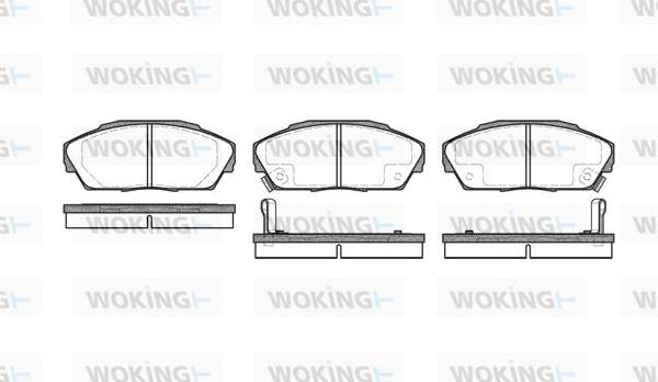 Woking P2233.02 - Set placute frana,frana disc aaoparts.ro