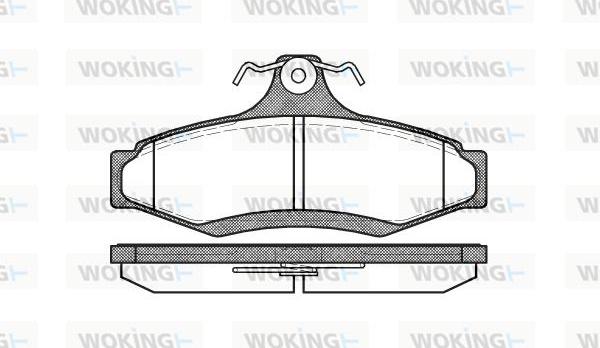 Woking P7463.10 - Set placute frana,frana disc aaoparts.ro