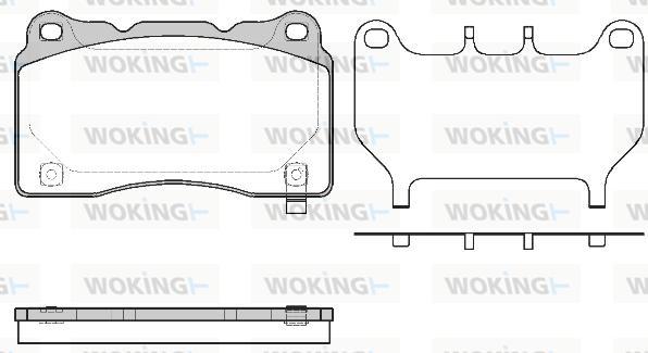 Woking P7663.64 - Set placute frana,frana disc aaoparts.ro