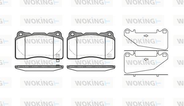 Woking P7663.32 - Set placute frana,frana disc aaoparts.ro