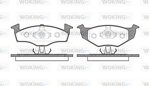 Woking P7093.20 - Set placute frana,frana disc aaoparts.ro