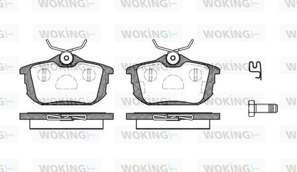 Woking P7053.02 - Set placute frana,frana disc aaoparts.ro