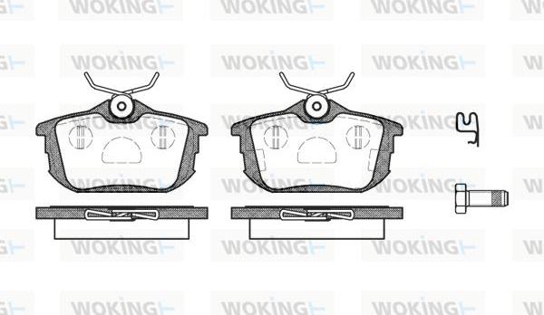 Woking P7053.12 - Set placute frana,frana disc aaoparts.ro