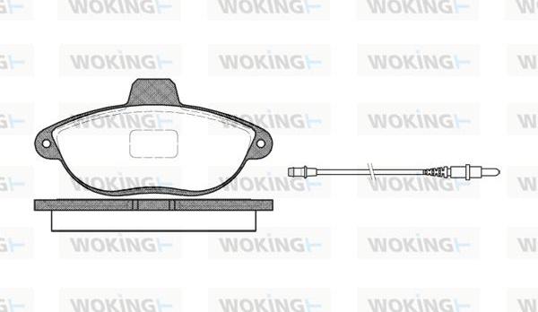 Woking P7023.02 - Set placute frana,frana disc aaoparts.ro