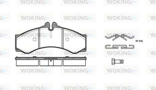 Woking P7143.00 - Set placute frana,frana disc aaoparts.ro