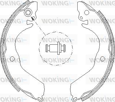 Woking Z4647.00 - Sabot frana aaoparts.ro