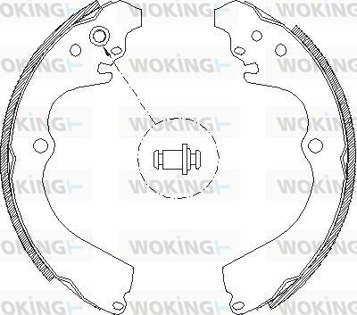 Woking Z4663.00 - Sabot frana aaoparts.ro