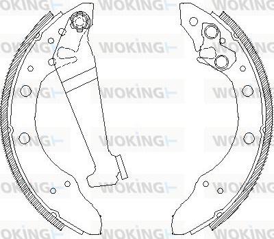 Woking Z4046.01 - Sabot frana aaoparts.ro