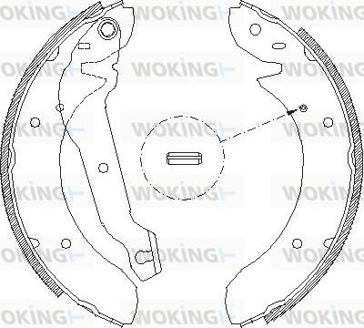 Woking Z4055.00 - Sabot frana aaoparts.ro