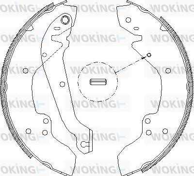 Woking Z4056.00 - Sabot frana aaoparts.ro