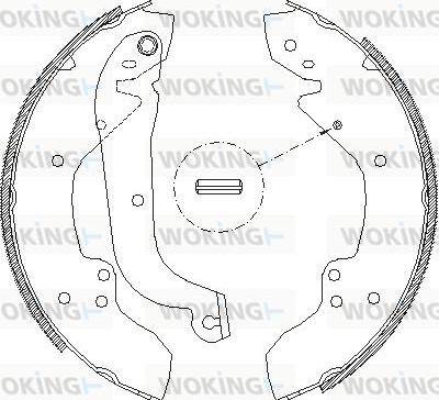 Woking Z4056.01 - Sabot frana aaoparts.ro