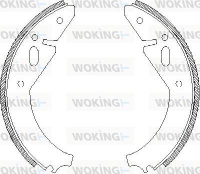 Woking Z4003.00 - Sabot frana aaoparts.ro