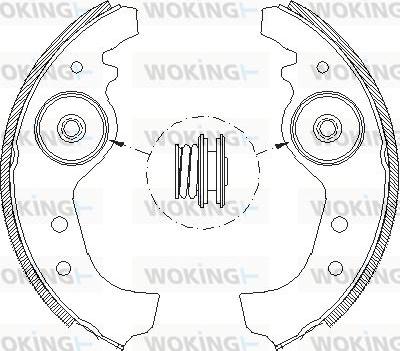 Woking Z4015.01 - Sabot frana aaoparts.ro