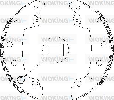 Woking Z4017.01 - Sabot frana aaoparts.ro
