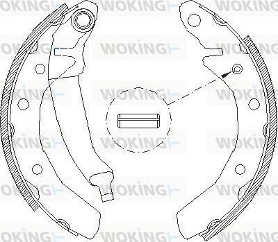 Woking Z4086.01 - Sabot frana aaoparts.ro