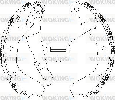 Woking Z4088.00 - Sabot frana aaoparts.ro