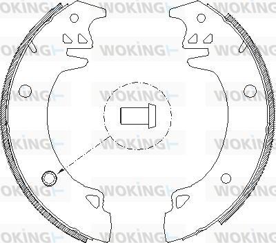 Woking Z4037.00 - Sabot frana aaoparts.ro