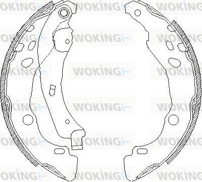 Woking Z4152.00 - Sabot frana aaoparts.ro