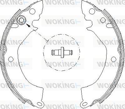 Woking Z4157.00 - Sabot frana aaoparts.ro
