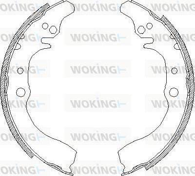 Woking Z4133.00 - Sabot frana aaoparts.ro
