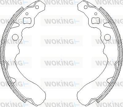 Woking Z4390.00 - Sabot frana aaoparts.ro
