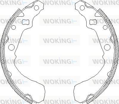 Woking Z4381.01 - Sabot frana aaoparts.ro